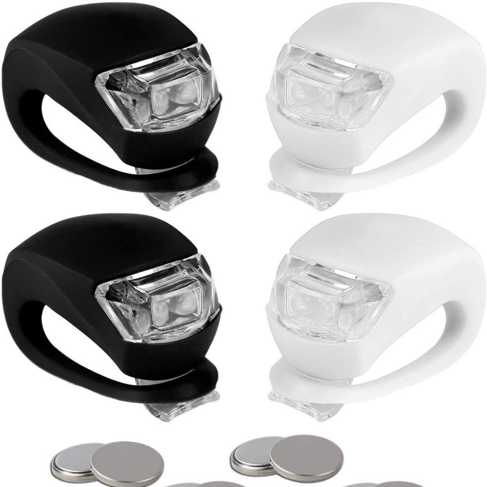 4 Pack Bike Bicycle Lights Waterproof Cycling New